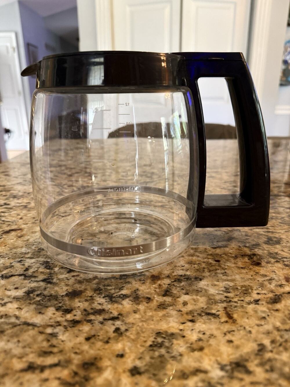 Cuisinart 12 Cup Coffee Maker Replacement Carafe Glass Pot Black
